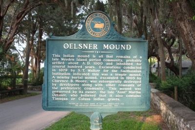 Oelsner Mound Marker image. Click for full size.
