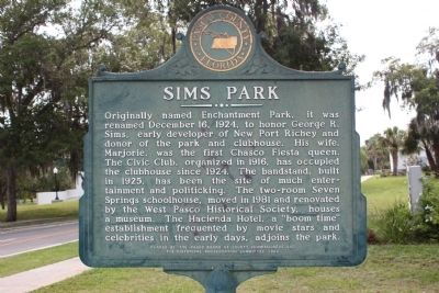 Sims Park Marker image. Click for full size.