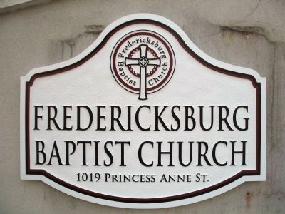 Fredericksburg Baptist Church. Click for full size. Fredericksburg Baptist Church image. Click for full size.