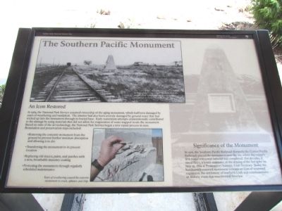 The Southern Pacific Monument Marker image. Click for full size.