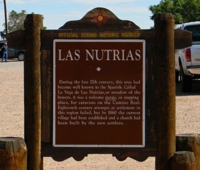 Las Nutrias Marker. Click for full size. Las Nutrias Marker image. Click for full size.