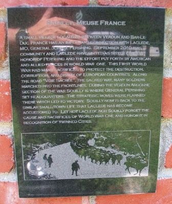 Souilly Marker on Laclede Monument image. Click for full size.