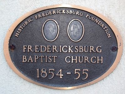 Fredericksburg Baptist Church<br>1854-55 image. Click for full size.
