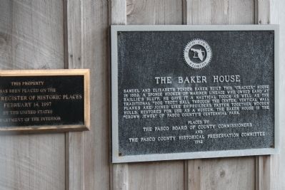 The Baker House Marker image. Click for full size.