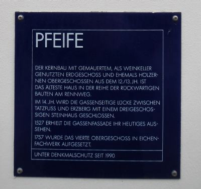 Pfeife Marker. Click for full size. Pfeife Marker image. Click for full size.