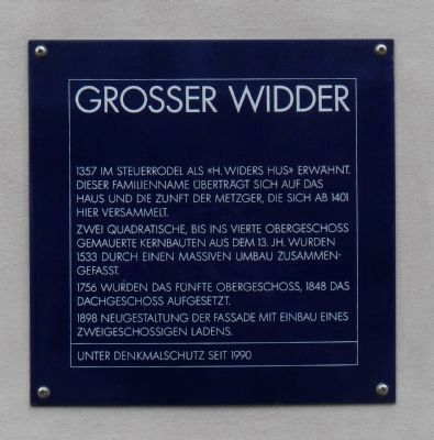 Grosser Widder Marker. Click for full size. Grosser Widder Marker image. Click for full size.