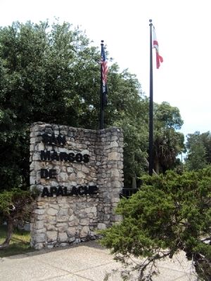 San Marcos de Apalache State Park entrance image. Click for full size.