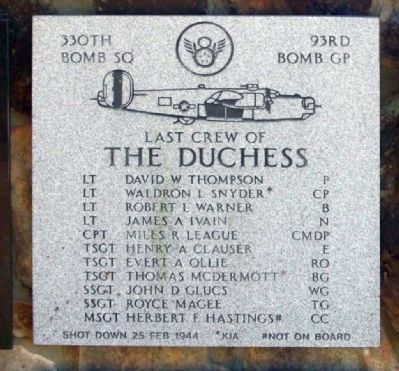 The Duchess Marker. Click for full size. The Duchess Marker image. Click for full size.