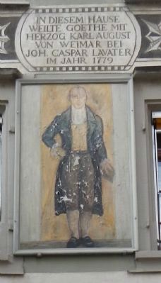 (Goethe Stayed Here) Marker. Click for full size. (Goethe Stayed Here) Marker image. Click for full size.