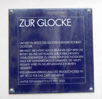 Zur Glocke Marker image. Click for full size.