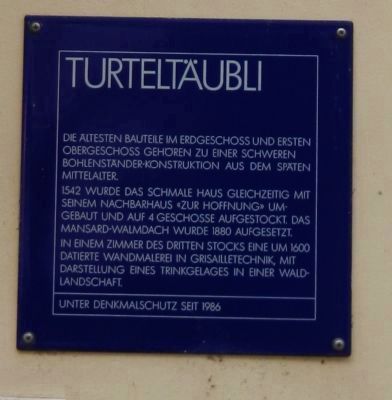 Turteltäubli Marker. Click for full size. Turteltäubli Marker image. Click for full size.