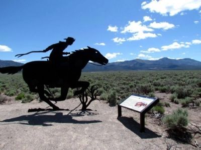 Strength and Endurance Marker and Pony Express Sculpture. Click for full size. Strength and Endurance Marker and Pony Express Sculpture image. Click for full size.