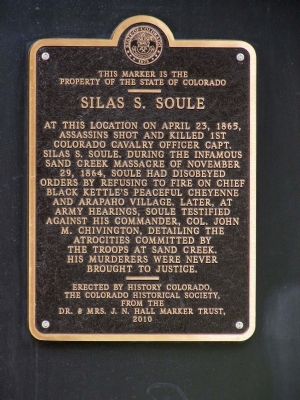 Silas S. Soule Marker image. Click for full size.