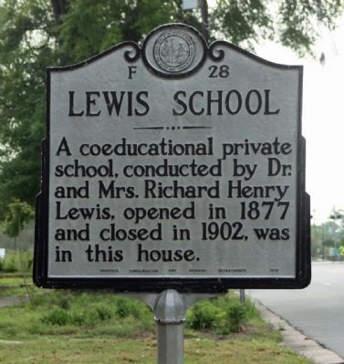 Lewis School Marker image. Click for full size.