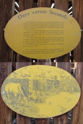 The Pony Express Marker. Click for full size. The Pony Express Marker image. Click for full size.