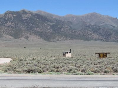 View to East towards Marker and Cold Springs Station Location. Click for full size. View to East towards Marker and Cold Springs Station Location image. Click for full size.