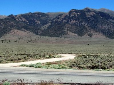 View to East across US 50 towards Cold Springs Station Location image. Click for full size.