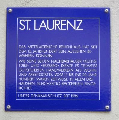 St. Laurenz Marker. Click for full size. St. Laurenz Marker image. Click for full size.