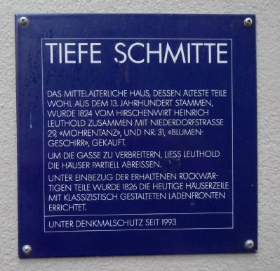 Tiefe Schmitte Marker. Click for full size. Tiefe Schmitte Marker image. Click for full size.