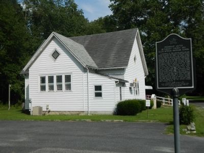 Marker & Church. Click for full size. Marker & Church image. Click for full size.