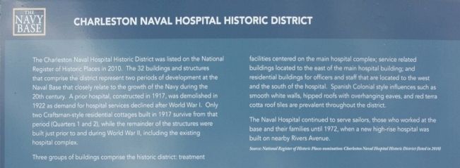 Charleston Naval Hospital Historic District Marker image. Click for full size.