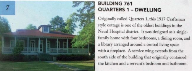 Building 761 Quarters 1 - cottages built in 1917 image. Click for full size.