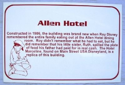 Allen Hotel Marker. Click for full size. Allen Hotel Marker image. Click for full size.