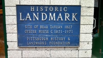 Site of Bear Tavern Marker. Click for full size. Site of Bear Tavern Marker image. Click for full size.