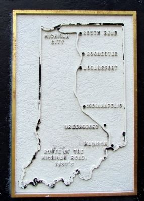 Route of Michigan Road. Click for full size. Route of Michigan Road image. Click for full size.