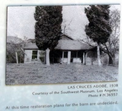 Las Cruces Adobe, 1938 image. Click for full size.