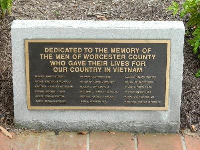 Vietnam War Memorial Marker Marker. Click for full size. Vietnam War Memorial Marker Marker image. Click for full size.