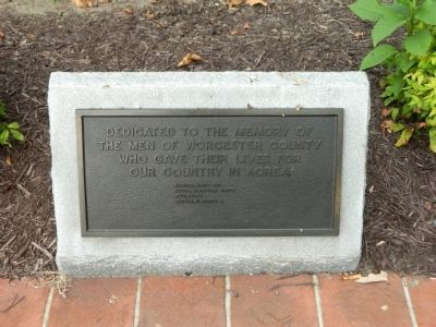 Korean War Memorial Marker. Click for full size. Korean War Memorial Marker image. Click for full size.