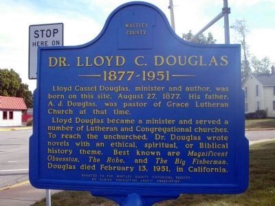 Dr. Lloyd C. Douglas Marker image. Click for full size.