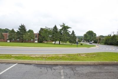 Looking east down West Main St.. Click for full size. Looking east down West Main St. image. Click for full size.