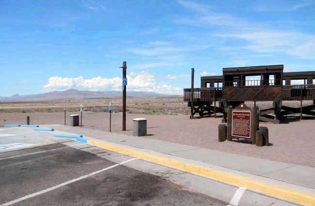 Wide view of the Rio Salado Sand Dunes Marker. Click for full size. Wide view of the Rio Salado Sand Dunes Marker image. Click for full size.