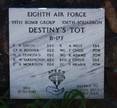 Destiny's Tot Marker. Click for full size. Destiny's Tot Marker image. Click for full size.