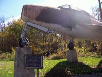 Wide View - - F-84 Thunder Streak Marker image. Click for full size.