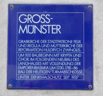 Grössmunster Marker. Click for full size. Grössmunster Marker image. Click for full size.