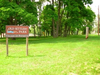 Old Settlers Park sign image. Click for full size.