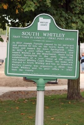South Whitley Marker image. Click for full size.