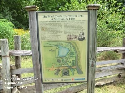 The Marl Creek Interpretive Trail Marker image. Click for full size.