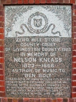 Zero Mile Stone Marker image. Click for full size.