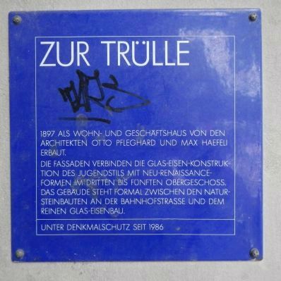 Zur Tülle Marker. Click for full size. Zur Tülle Marker image. Click for full size.