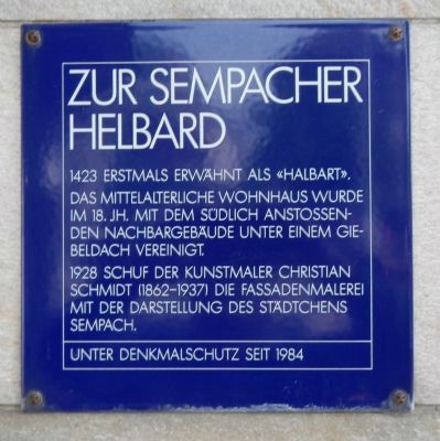 Zur Sempacher Helbard Marker. Click for full size. Zur Sempacher Helbard Marker image. Click for full size.