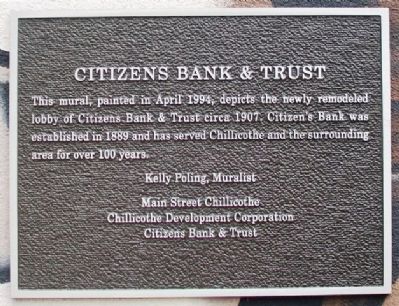 Citizens Bank & Trust Marker image. Click for full size.