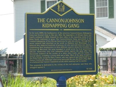 The Cannon/Johnson Kidnapping Gang Marker image. Click for full size.
