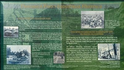 Dinosaur Park's Industrial Heritage Marker. Click for full size. Dinosaur Park's Industrial Heritage Marker image. Click for full size.