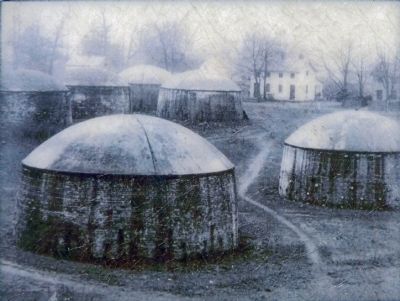 Charcoal Kilns at Muirkirk, ca. 1920.. Click for full size. Charcoal Kilns at Muirkirk, ca. 1920. image. Click for full size.