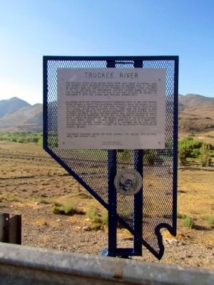 Truckee River Marker. Click for full size. Truckee River Marker image. Click for full size.