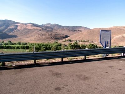 Truckee River Marker at I-80 Scenic Overlook. Click for full size. Truckee River Marker at I-80 Scenic Overlook image. Click for full size.